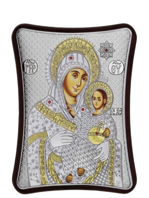 Ασημένια Εικόνα Παναγία Βηθλεέμ 12cmx15cm