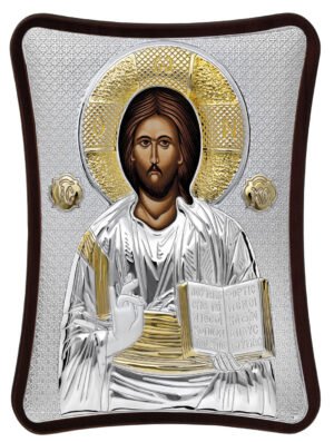 Ασημένια Εικόνα Του Χριστού 15cmx20cm