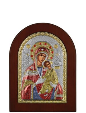 Ασημένια Εικόνα Παναγία η Αμόλυντος 10cmx14cm