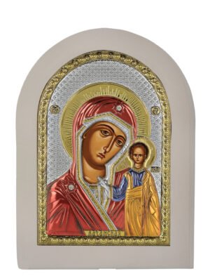 Ασημένια Εικόνα Παναγία Καζάν 20cmx26cm