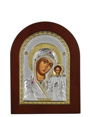 Ασημένια Εικόνα Παναγία Καζάν 15cmx21cm