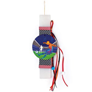 Αρωματική Πασχαλινή Λαμπάδα με Θέμα Ποδόσφαιρο 20cm