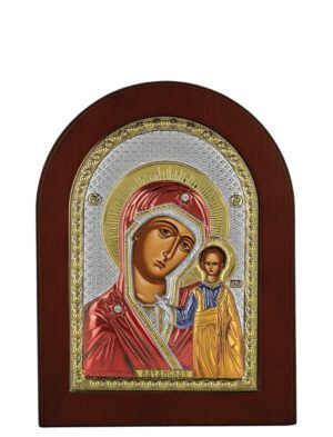 Ασημένια Εικόνα Παναγία Καζάν 15cmx21cm
