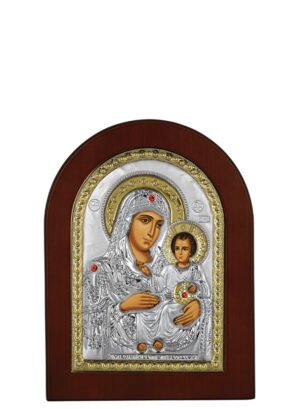 Ασημένια Εικόνα Παναγία Ιεροσολυμίτισσα 10cmx14cm