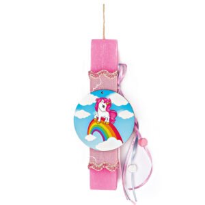 Αρωματική Πασχαλινή Λαμπάδα με Θέμα Μονόκερος 20cm