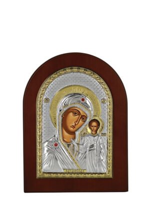 Ασημένια Εικόνα Παναγία Καζάν 10cmx14cm