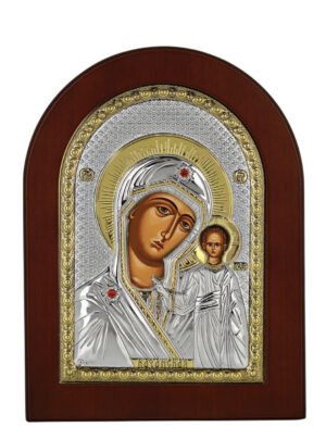 Ασημένια Εικόνα Παναγία Καζάν 20cmx26cm