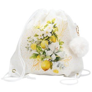 Σακίδιο Πλάτης Luck Lemon Μαζί με Μπρελόκ 28x30cm