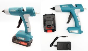 Πιστόλι Σιλικόνης Επαναφορτιζόμενο Μεγάλο – 100W, για 1cm, με ρυθμιστή ροής & μπαταρία 1500mAh