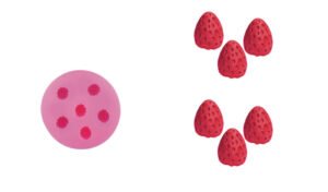 Καλούπι Σιλικόνης με Σχέδιo Φράουλες