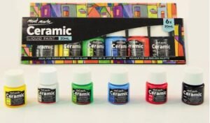 Σετ 6 Χρωμάτων Mont Marte για Κεραμικές Επιφάνειες 20ml  Για Πορσελάνη, Πηλό & Γυαλί , Χειροτεχνία & DIY