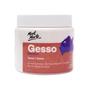 Gesso Αστάρι Mont Marte Premium 500ml Για Καμβά, Ξύλο & Χαρτί, Βάση για Ακρυλικά & Λάδια.
