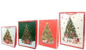 Χριστουγεννιάτικες Τσάντες Δώρου "Έλατο" (18x23x8cm)