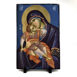 Εικόνα της Παναγίας σε Φυσική Πέτρα 20cm x 30cm