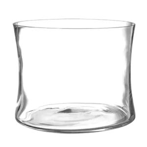 ΓΥΑΛΙΝΟ ΒΑΖΟ ΚΥΛΙΝΔΡΟΣ ΜΕ ΑΝΟΙΧΤΟ ΣΤΟΜΙΟ 25x20.5 cm