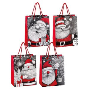 Χριστουγεννιάτικη Τσάντα Δώρου 18x10x23 | 4 Σχέδια Santa