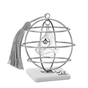 Γούρι 2026 Ασημί Μάτι μέσα σε Μεγάλη Σφαίρα – Σε Βότσαλο