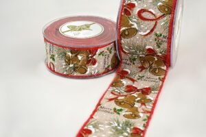 Κορδέλα 'MERRY BELLS' (4.3cm x 9m)