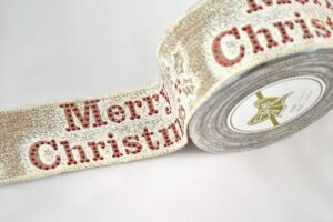 Κορδέλα 'SHINY CHRISTMAS' (5.5cm x 9m)