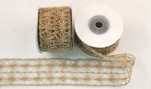 Κορδέλα Λινάτσα Πέντε Εκατοστών για Διακόσμηση και Χειροτεχνία