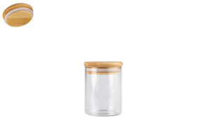 Γυάλινο Βαζάκι με Φυσικό Ξύλινο Καπάκι 115ml