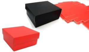 ΧΑΡΤΙΝΟ ΚΟΥΤΙ ME KAΠΑΚΙ 13cm x 13cm x 6cm