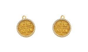 ΜΕΤΑΛΛΙΚΟ ΧΡΥΣΟ ΑΓΙΟΚΩΝΣΤΑΝΤΙΝΑΤΟ ΜΕ ΣΤΡΑΣ