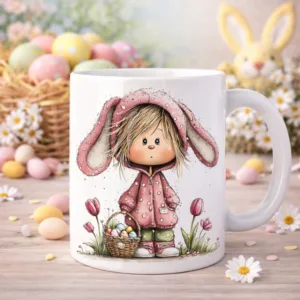 Προσωποποιημένη Πασχαλινή Κούπα "Easter Girl" Karaververis