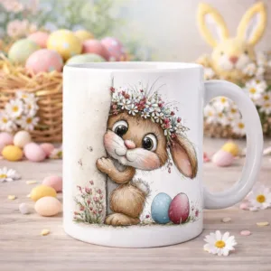 Προσωποποιημένη Πασχαλινή Κούπα "Shy Bunny" Karaververis