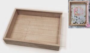 ΞΥΛΙΝΟ ΚΟΥΤΙ ΜΕ ΠΛΕΞΙΓΚΛΑΣ 17cm x 13cm