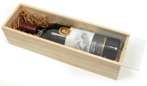 ΞΥΛΙΝΟ ΚΟΥΤΙ ΜΕ ΚΑΠΑΚΙ ΠΛΕΞΙΓΚΛΑΣ ΠΟΤΟΥ 36cm x 11cm