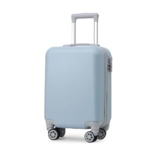 Βαλίτσα Καμπίνας Sky Blue 52x33x20cm Mε Αποσπώμενες Ρόδες